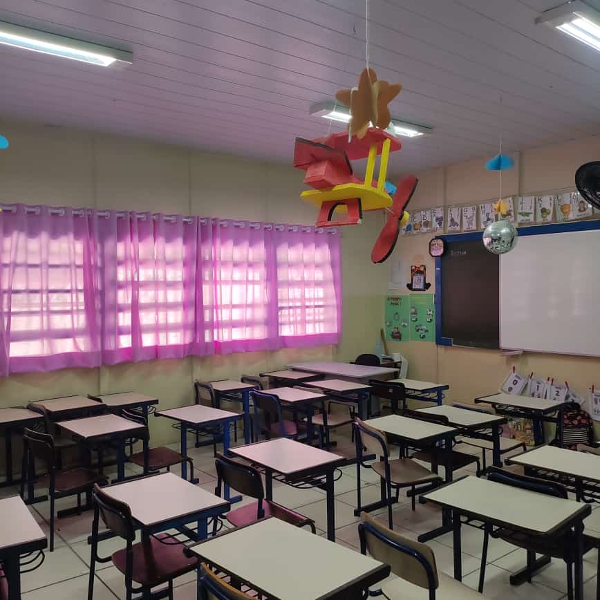 Cortina de escola
