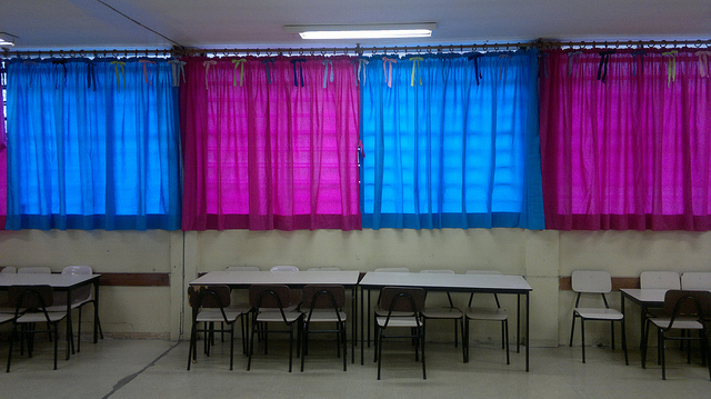 Cortina de escola